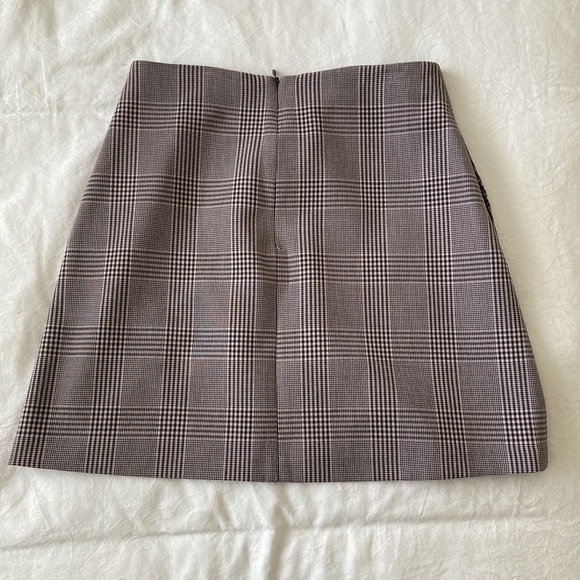 Wilfred checkered mini pencil skirt - light wash pink and black - Picture 2 of 2